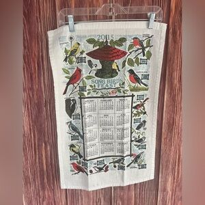 Song Bird's Feast Calendar Tea Towel 2015